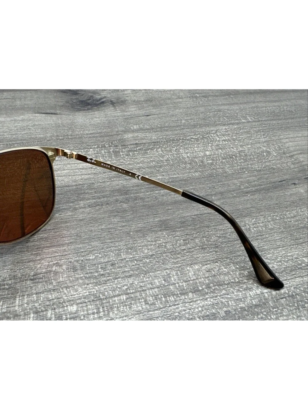 RAY-BAN Signet Sunglasses FRAMES ONLY, BAD LENS RB 3429-M 001 3N Gold 55[]19-135